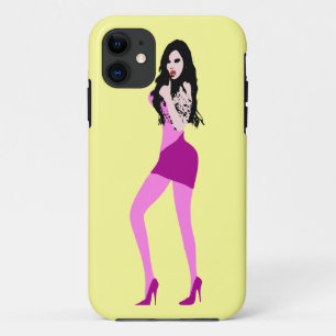 ♔♥°・致命的な熱い吸血鬼の女の子iPhone 5ケース・°♥♔ iPhone 11 ケース