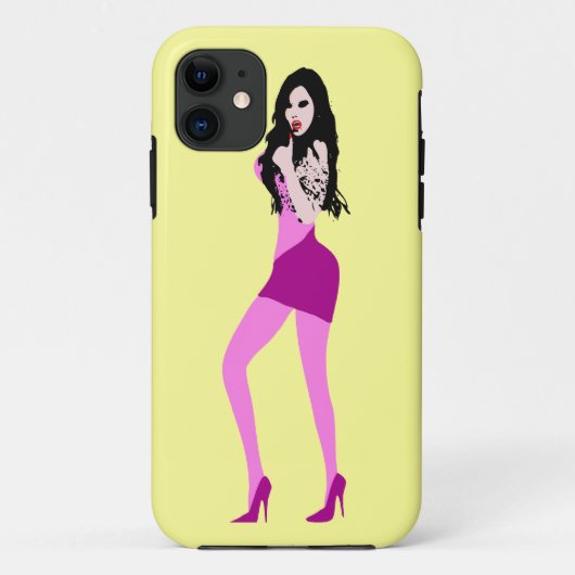 ♔♥°・致命的な熱い吸血鬼の女の子iPhone 5ケース・°♥♔ Case-Mate iPhoneケース (裏面)
