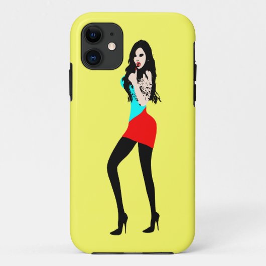 ♔♥°・致命的な熱い吸血鬼の女の子iPhone 5ケース・°♥♔ Case-Mate iPhoneケース (裏面)
