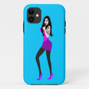 ♔♥°・致命的な熱い吸血鬼の女の子iPhone 5ケース・°♥♔ iPhone 11 ケース