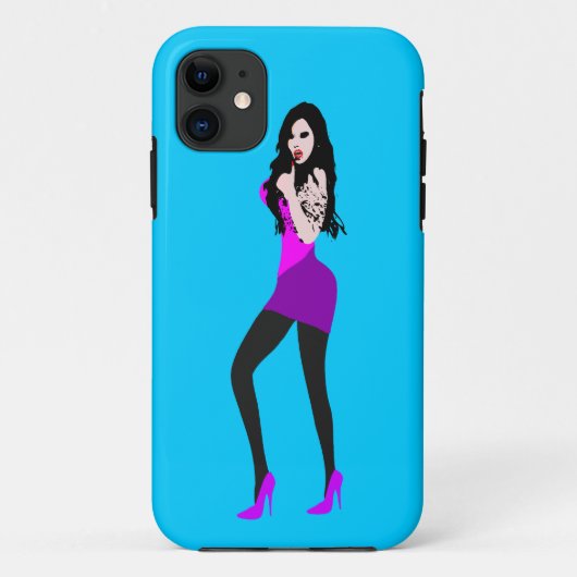 ♔♥°・致命的な熱い吸血鬼の女の子iPhone 5ケース・°♥♔ Case-Mate iPhoneケース (裏面)