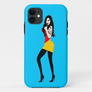 ♔♥°・致命的な熱い吸血鬼の女の子iPhone 5ケース・°♥♔ iPhone 11 ケース