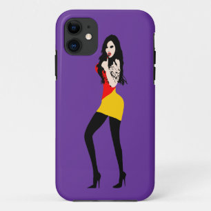 ♔♥°・致命的な熱い吸血鬼の女の子iPhone 5ケース・°♥♔ iPhone 11 ケース