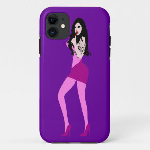 ♔♥°・致命的な熱い吸血鬼の女の子iPhone 5ケース・°♥♔ iPhone 11 ケース