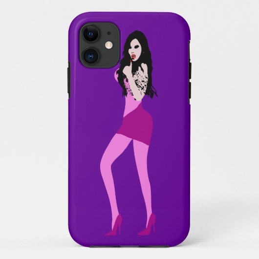 ♔♥°・致命的な熱い吸血鬼の女の子iPhone 5ケース・°♥♔ Case-Mate iPhoneケース (裏面)