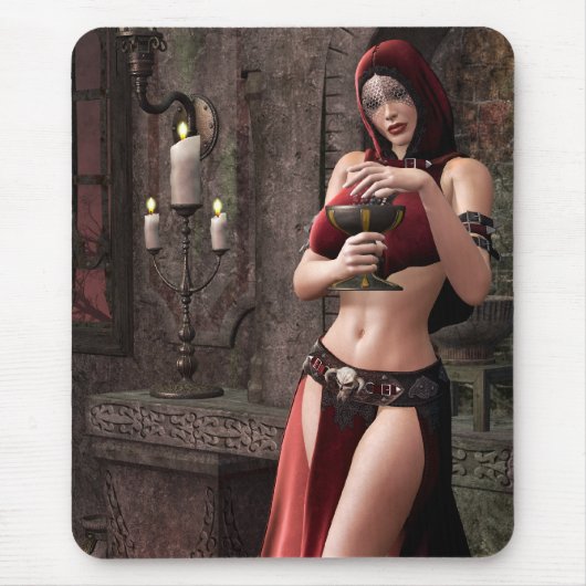 致命的なLibationsのゴシック様式ファンタジー マウスパッド (正面)