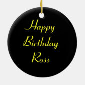 致死エジプトコブラカスタム誕生日 セラミックオーナメント (裏面)