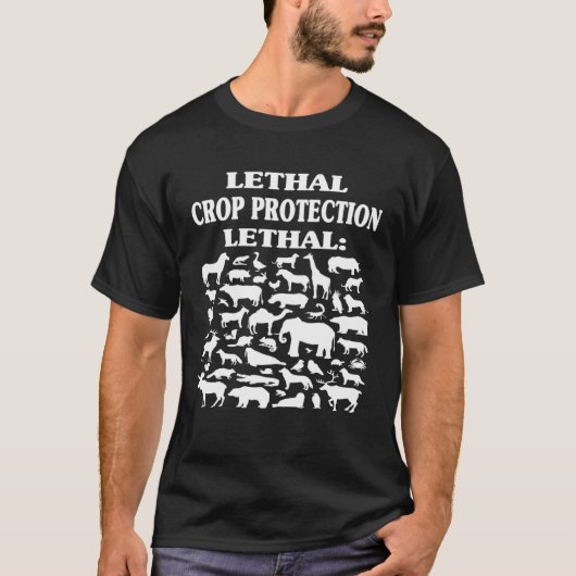 致死的な作物保護犠牲者 Tシャツ (正面)