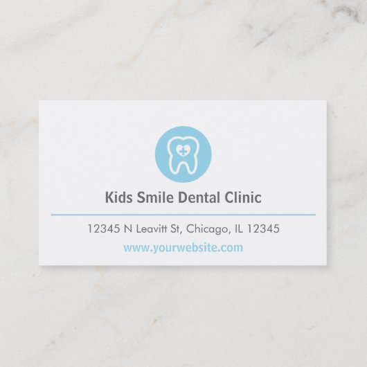 臼歯救急ハート歯医師名刺 名刺 (裏面)