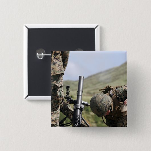 臼砲を直接発射する方法 缶バッジ (正面&裏面)