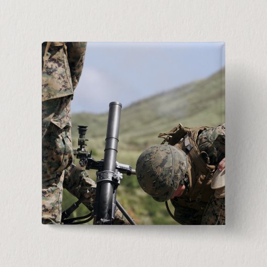 臼砲を直接発射する方法 缶バッジ (正面)