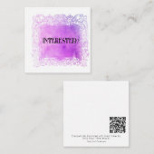 *~*興味ある？AP63人間関係フラットノートカード ノートカード (正面/裏面)