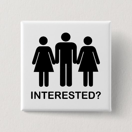 興味があるか。 缶バッジ (正面)