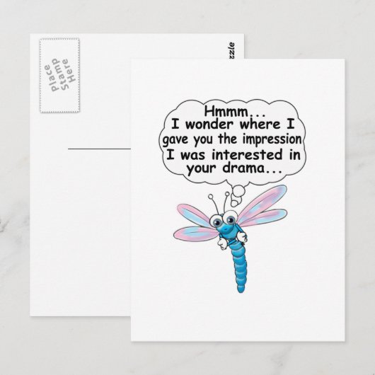 興味がない ポストカード (正面/裏面)