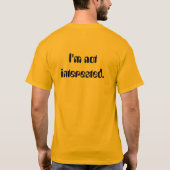 興味がない Tシャツ (裏面)