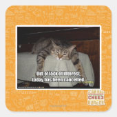 興味が無くて スクエアシール (正面)