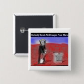 興味によって斑点を付けられる火星のRomneyのhids税 缶バッジ (正面&裏面)