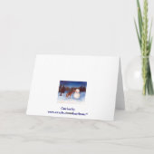 興味のクリスマスの空白のなカード シーズンカード (裏面)