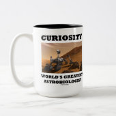 興味の世界ですばらしいAstrobiologist (粗紡機) ツートーンマグカップ (左)