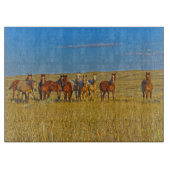 興味の乗組員の馬のまな板 カッティングボード (正面)