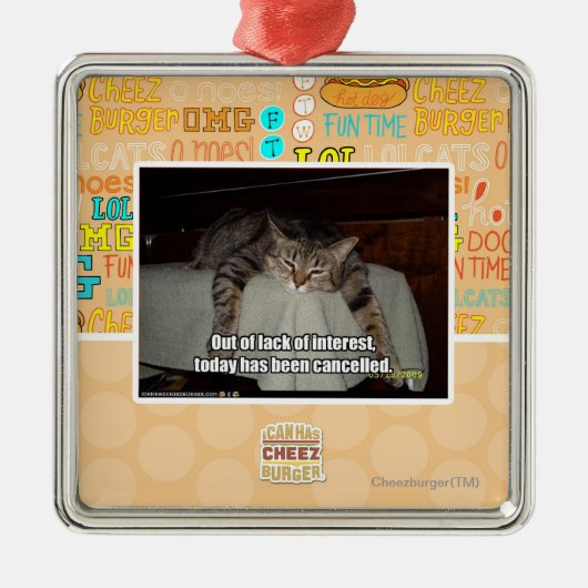 興味の欠乏から メタルオーナメント (正面)