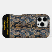 興味をそそるヘビの皮膚の自然 iPhoneケース (裏面横)