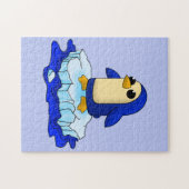 興味津々のかわいいベビーペンギン ジグソーパズル (横)