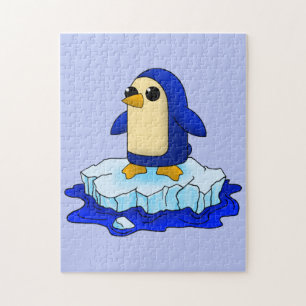 興味津々のかわいいベビーペンギン ジグソーパズル