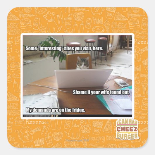 興味深いサイト スクエアシール (正面)