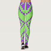 興味深いヒックハイヒールスタイルライトグリーン レギンス (裏面)