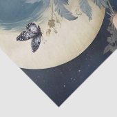 興味深いファンタジーゴシックレイヴン&花模様 薄葉紙 (詳細)