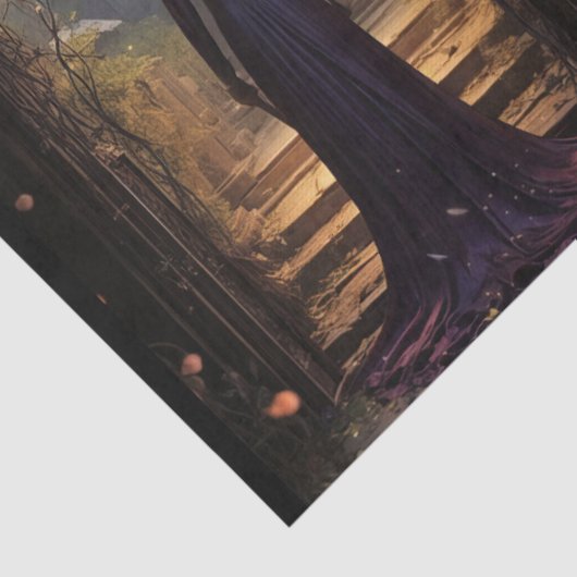 興味深いファンタジーゴシック花模様の切り離し 薄葉紙 (詳細)