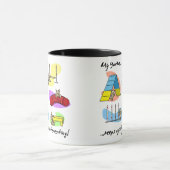 興味深いヨークシャーテリアの敏捷 マグカップ (中央)