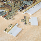 興味深いヴィンテージブリティッシュ・エンパイアの世界地図1886: ジグソーパズル (側面)