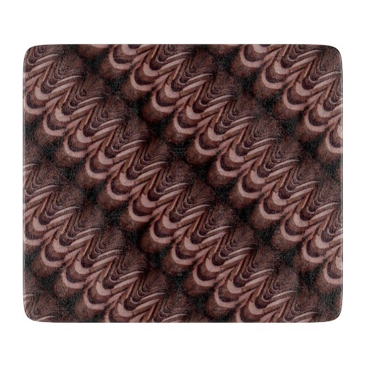 興味深い写真、遠近法を持つ屋根瓦 カッティングボード (正面)