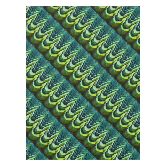 興味深い写真、遠近法を持つ屋根瓦 テーブルクロス (正面)