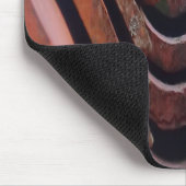 興味深い写真、遠近法を持つ屋根瓦 マウスパッド (コーナー)