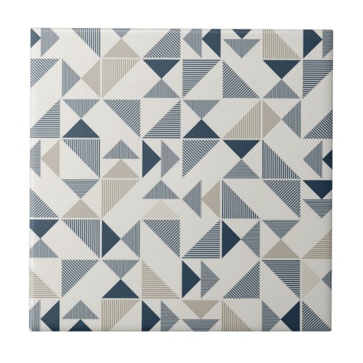 興味深い幾何学的デザイン タイル (正面)