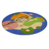 興味深い抽象芸術葉スポット カッティングボード (角)