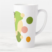 興味深い抽象芸術葉スポット カフェラテマグ (右)