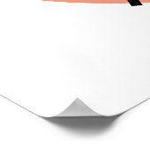 興味深い抽象芸術葉スポット ポスター (角)