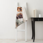 興奮したドッグオンレインカーライドアートプリント シェルパブランケット (インサイチュ)