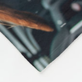 興奮したドッグオンレインカーライドアートプリント フリースブランケット (角)