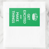 興奮して物事を作る – ステッカー (バッグ)