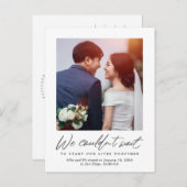 興奮し過ぎる編集可能結婚カラーの発表 ポストカード (正面/裏面)