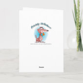 興奮すごいした漫画の羊の誕生日カード カード (裏面)