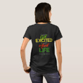 興奮するアフリカの女性を得て下さい Tシャツ (裏面フル)