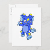 興奮する星明かりのAcara ポストカード (正面/裏面)