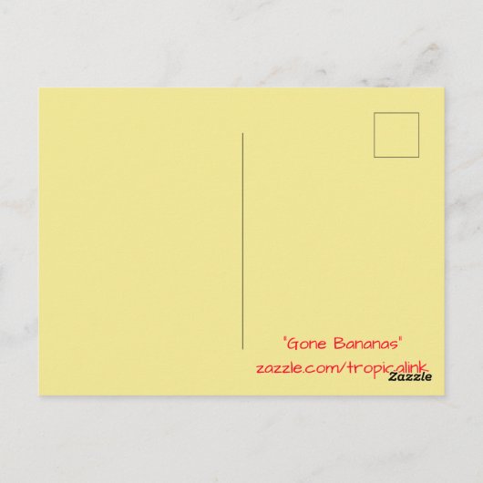 興奮する ポストカード (裏面)