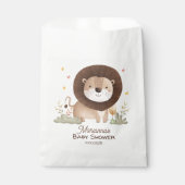 興奮に燃える可愛いライオンの赤ちゃんシャワー フェイバーバッグ (正面)